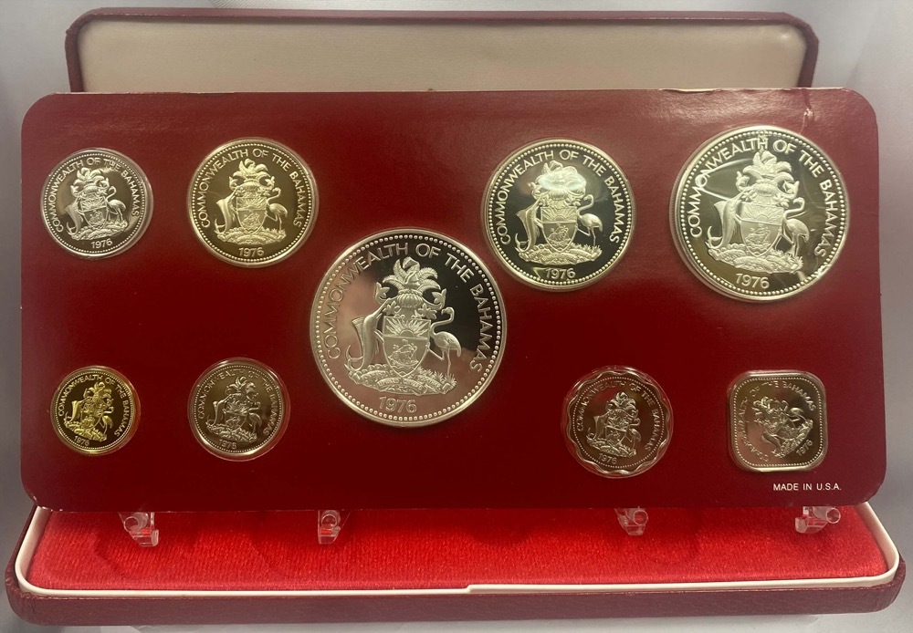 Bahamas 1976 Silver Proof Coin Set (9) product image