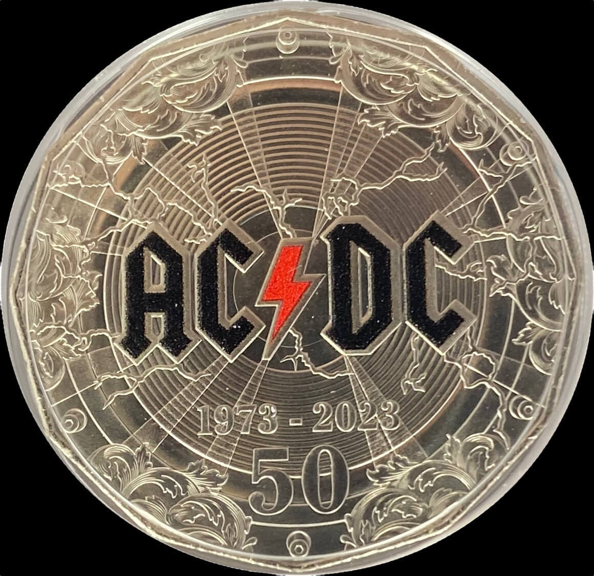 2023 Coloured 50 Cent Uncirculated Coin AC/DC product image