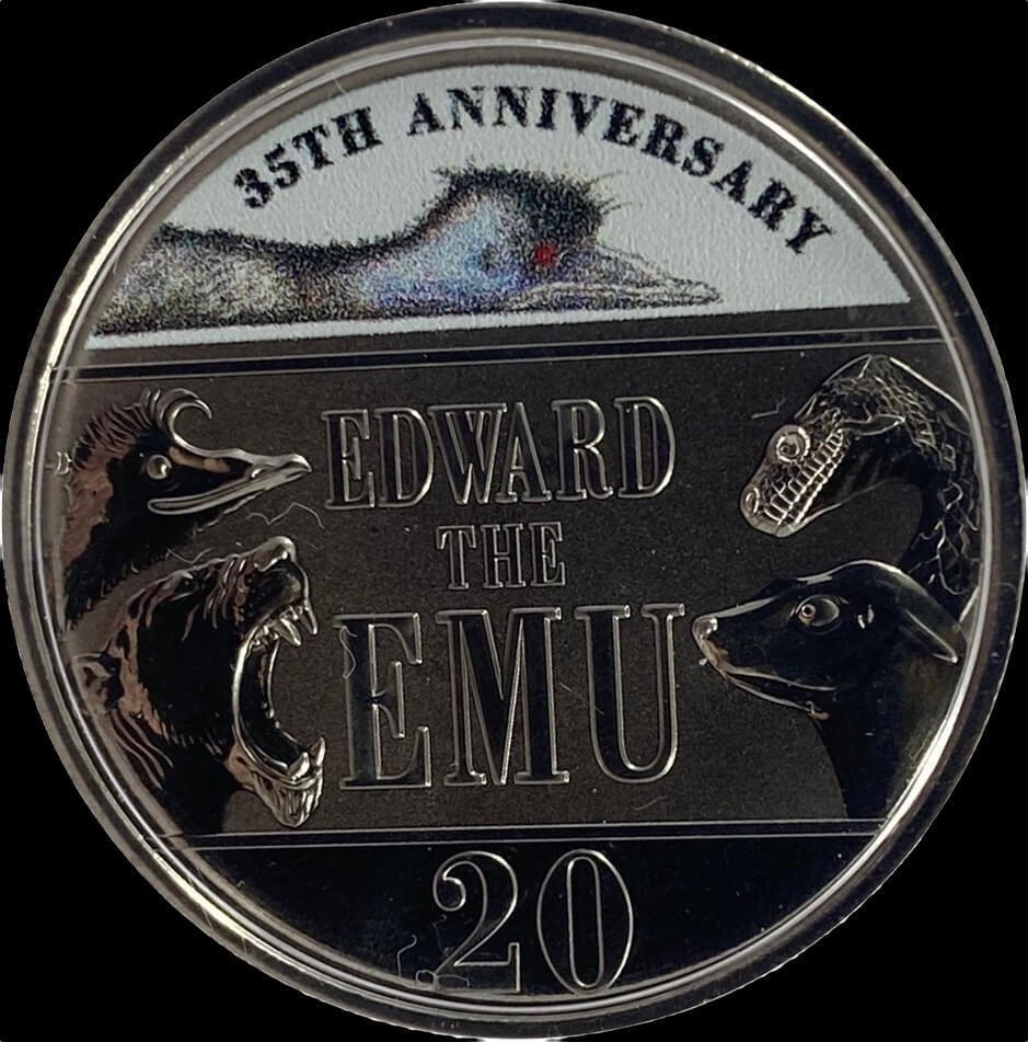 2023 Coloured 20 Cent Uncirculated Coin Edward the Emu product image