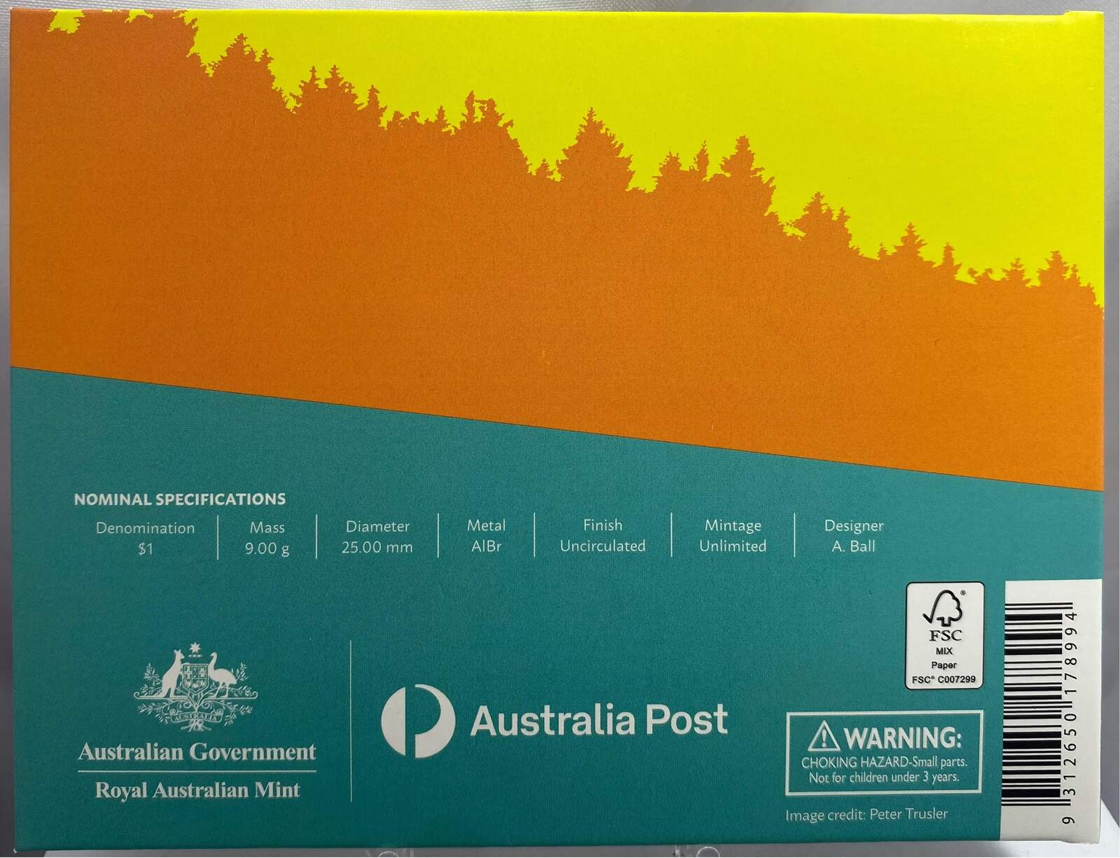 2022 1 Dollar 4 Coin Privy Mark Set Australian Dinosaurs product image