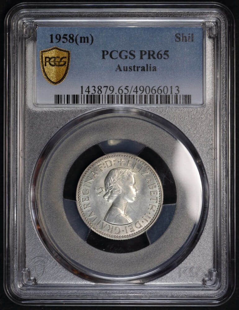 1958 Melbourne Proof Shilling PCGS PR65 product image
