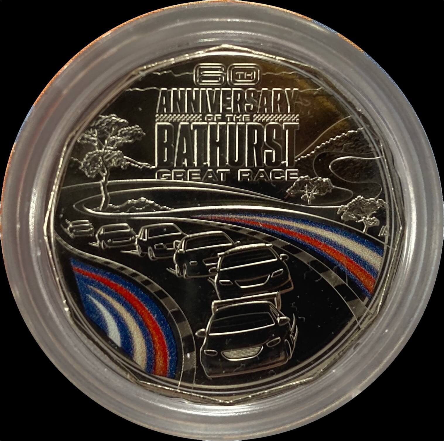 2023 Coloured 50 Cent Uncirculated Coin - 60th Anniversary of Bathurst product image