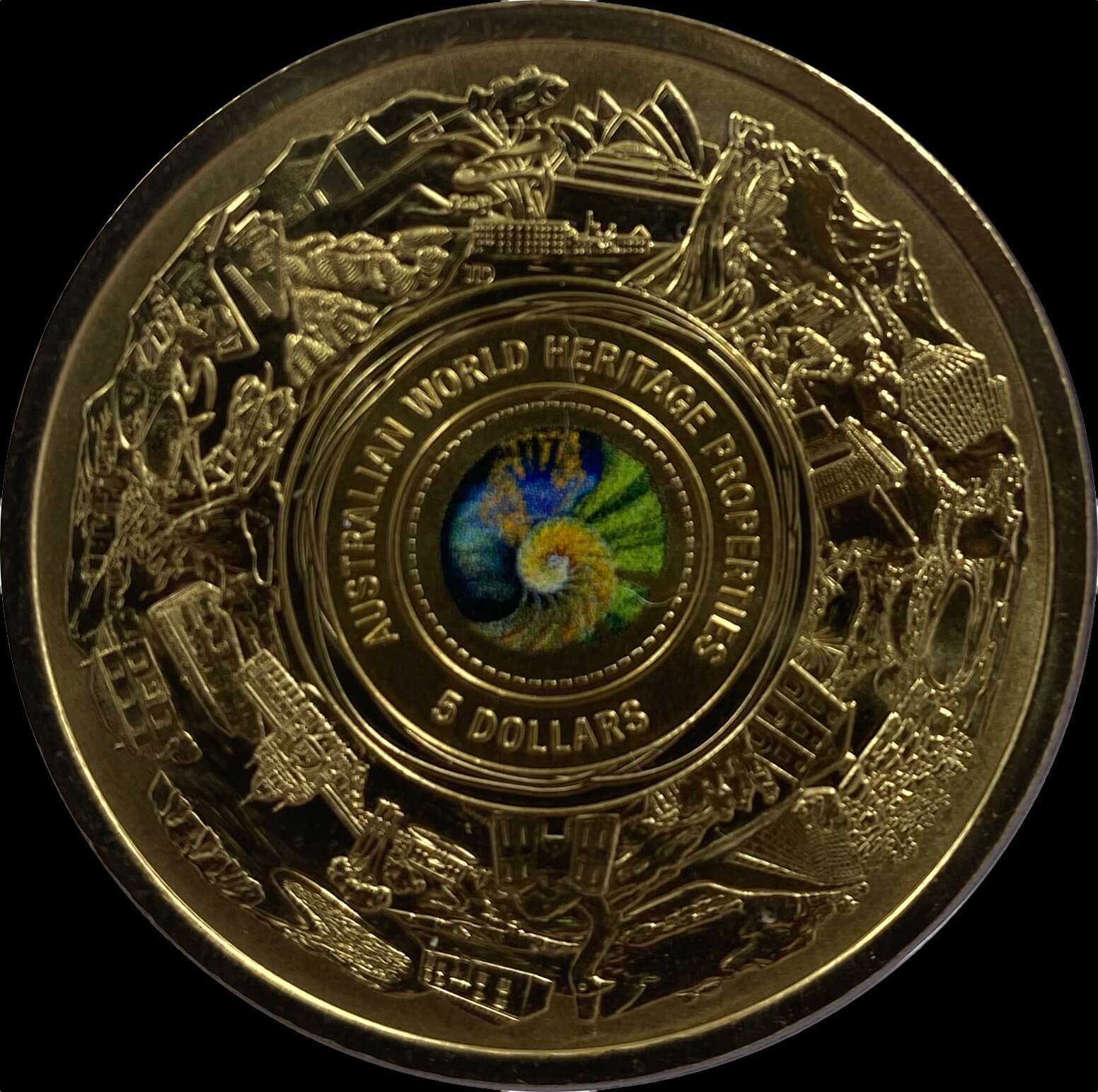 2023 5 Dollar Uncirculated Coin Australian World Heritage product image