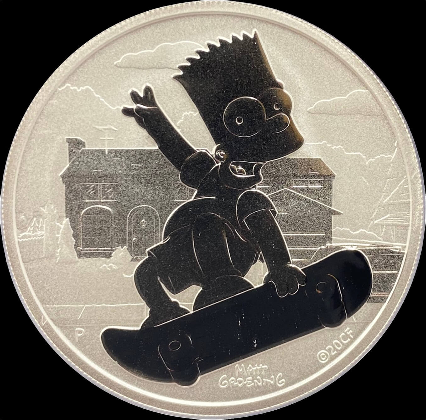 Tuvalu 2020 1oz Silver Coin The Simpsons - Bart | Sterling & Currency