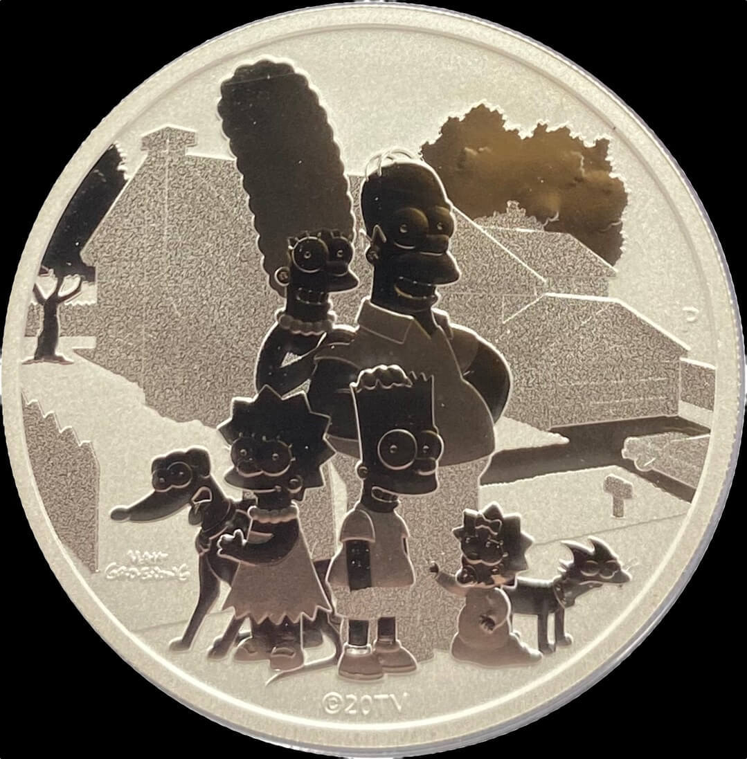 Tuvalu 2021 1oz Silver Uncirculated Coin The Simpsons   product image