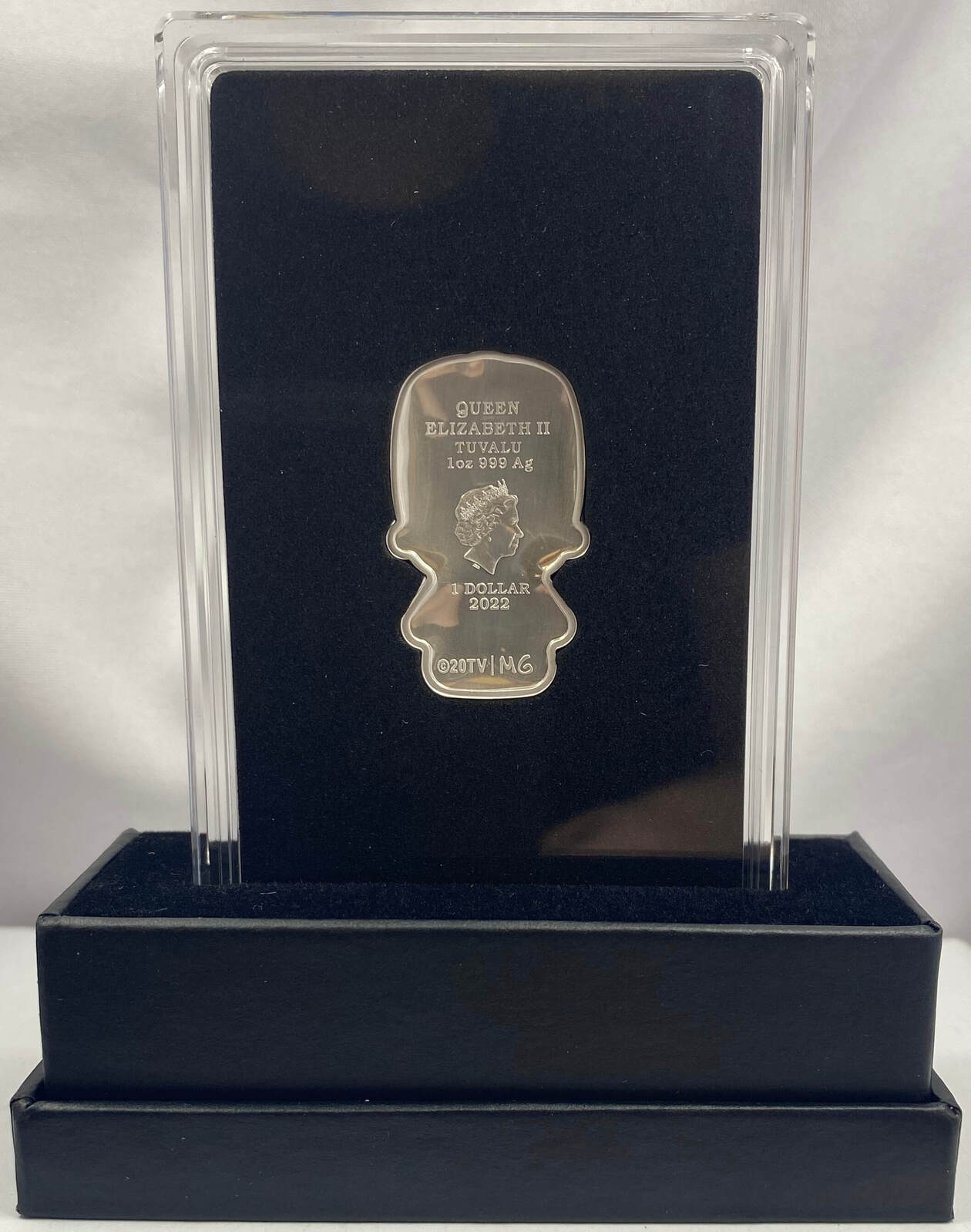 Tuvalu 2022 1oz Silver Minted Mini Coin - Homer Simpson product image