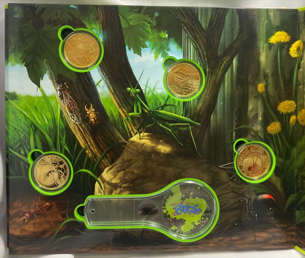 2010 1 Dollar 9 Coin Set Young Collectors Backyard Bugs product image