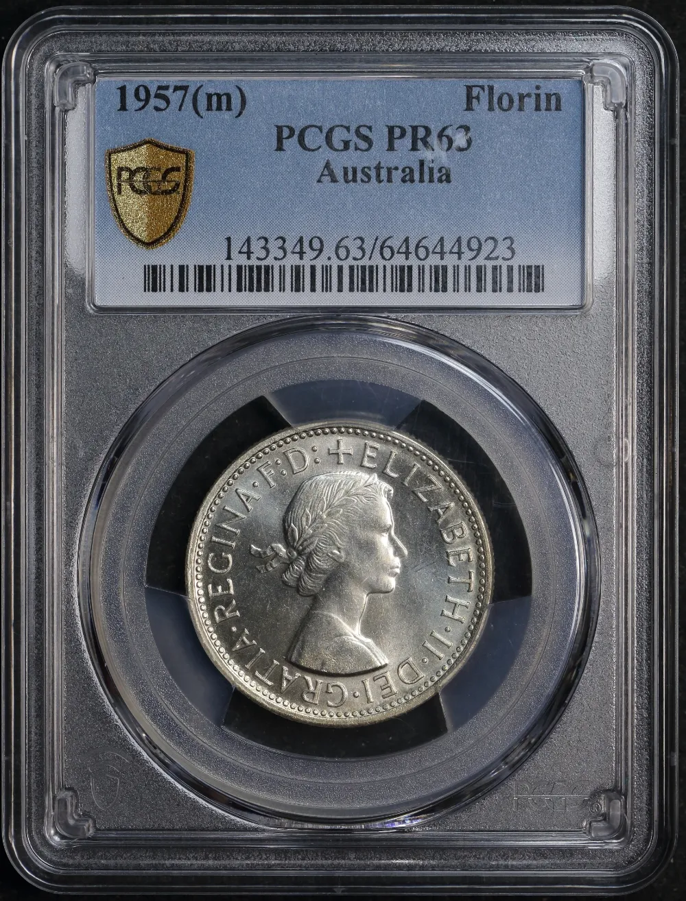 1957 Melbourne Proof Florin PCGS PR63 product image