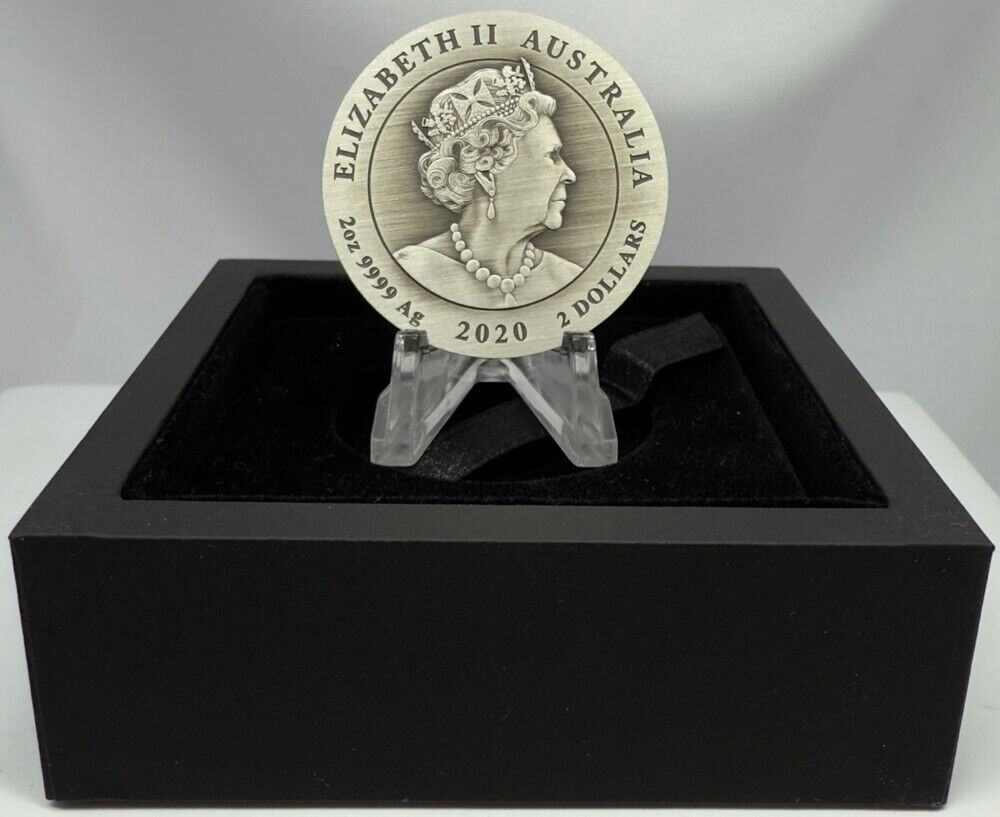 2020 2oz Antiqued Silver Coin - 75th Anniversary of The End of WWII product image