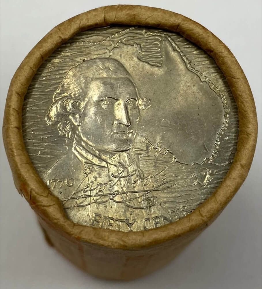 1970 50 Cent RBA Roll Captain Cook - Tails / Tails product image