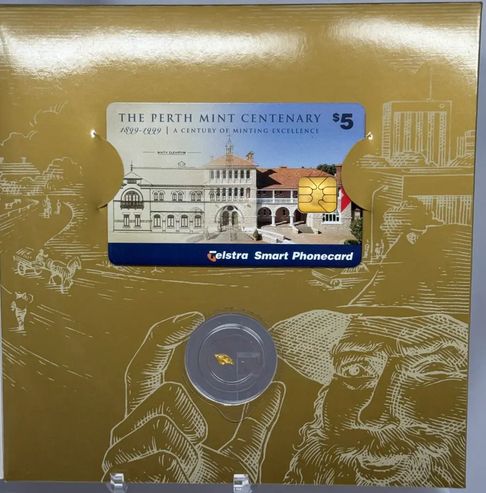 1999 Perth Mint Natural Nugget With $5 Smart Phonecard product image