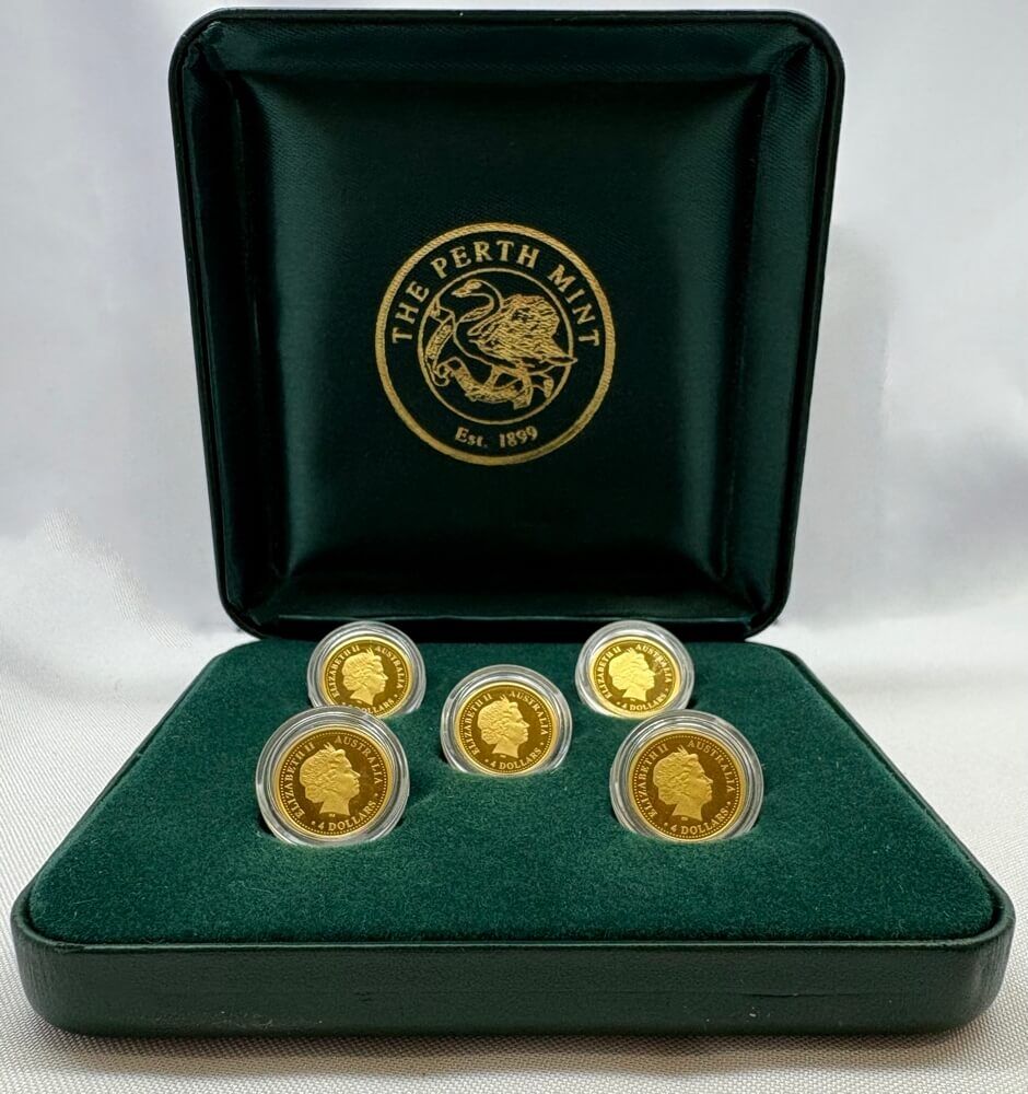 2001-2005 Gold Five Coin Proof Set (5 * 1/25) Prospector product image