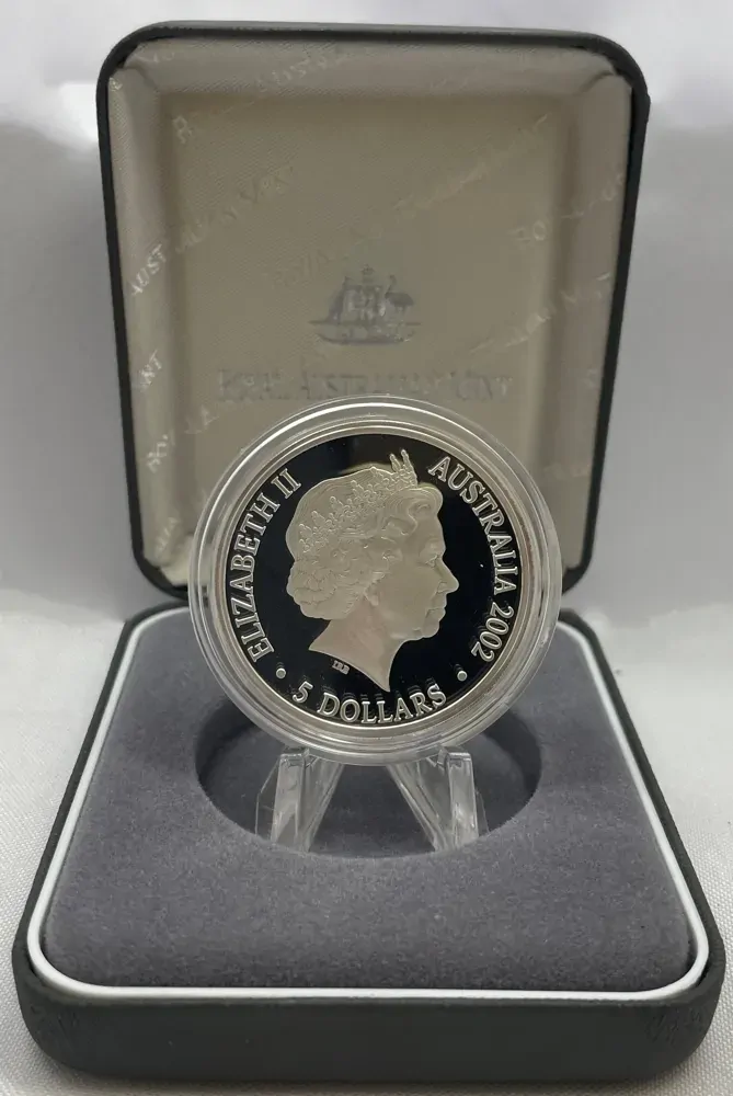2002 Silver 5 Dollar Proof Coin Year of the Outback Finale product image