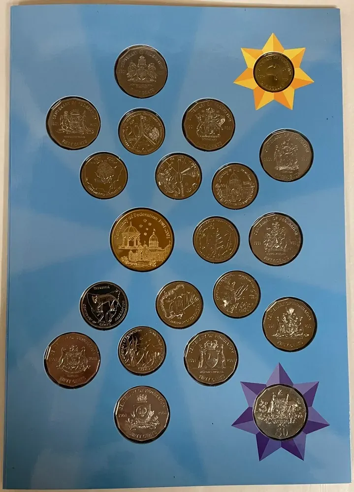 2001 Centenary of Federation Unofficial 20 Coin Set Uncirculated product image