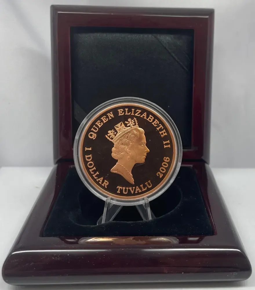 Tuvalu 2006 1 Ounce Silver Proof 1923 Halfpenny product image