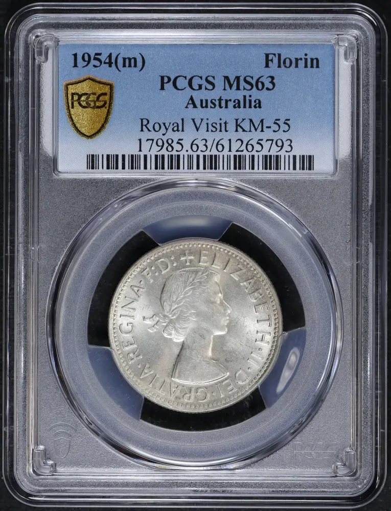 1954 Florin Royal Visit Choice Unc (PCGS MS63) product image
