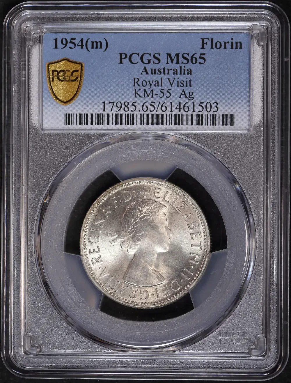 1954 Florin Royal Visit Gem Unc (PCGS MS65) product image