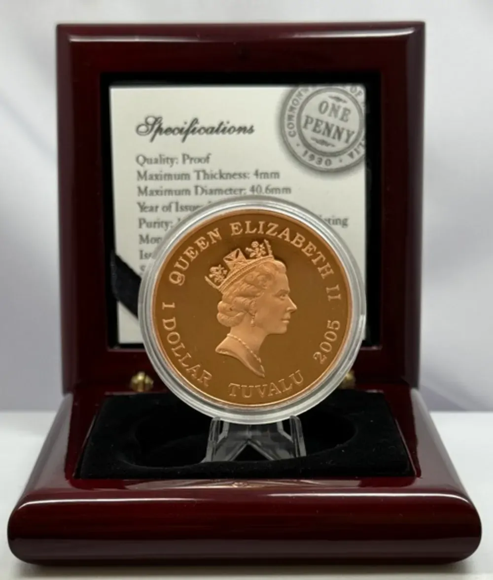 Tuvalu 2005 1oz Silver Proof 1930 Penny product image