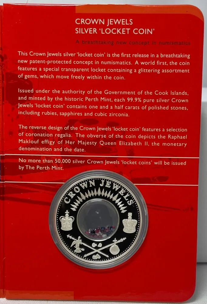 クック諸島/2002/crown jewels coin/クラウンジュエル銀貨 1 dollar 2002 - Crown Jewels, Cook Islands - uCoin.net