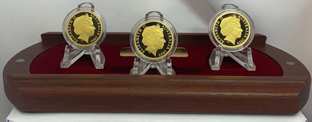 2004 - 2006 Gold 150 Dollar Proof Coin Set Rare Birds product image