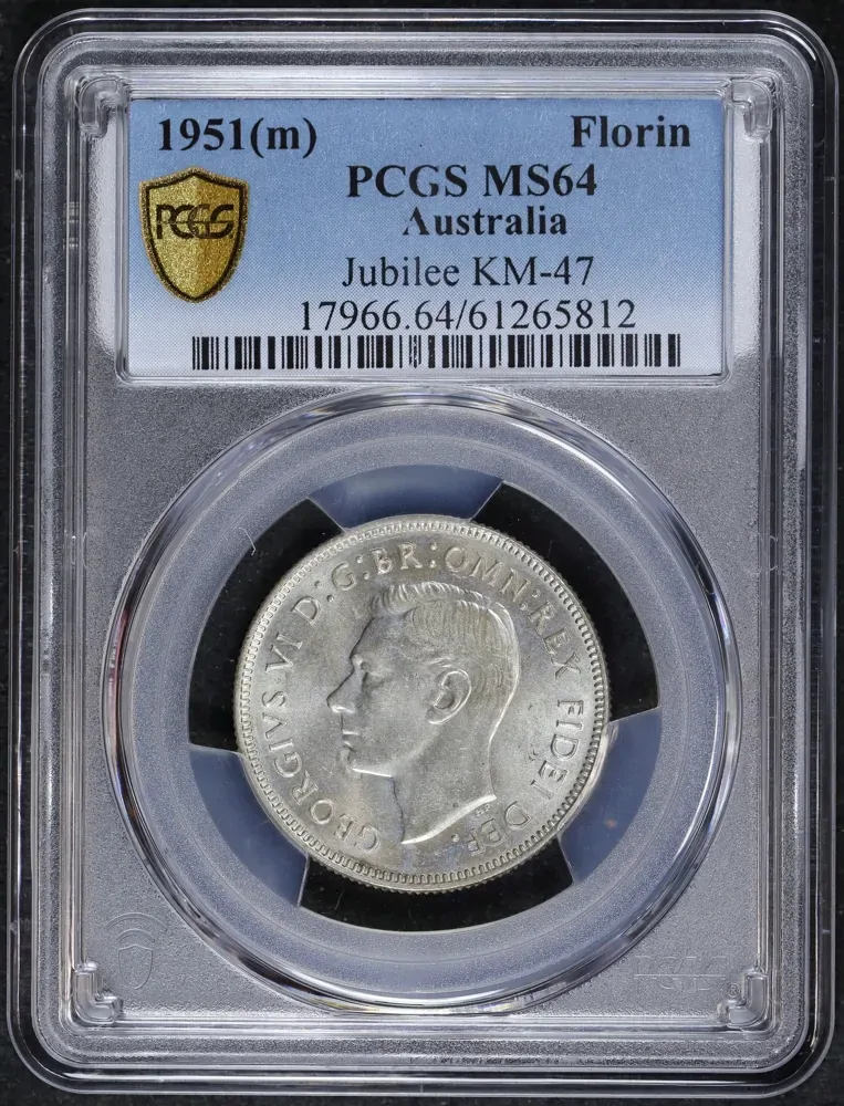 1951 Florin Federation Jubilee Choice Unc (PCGS MS64) product image