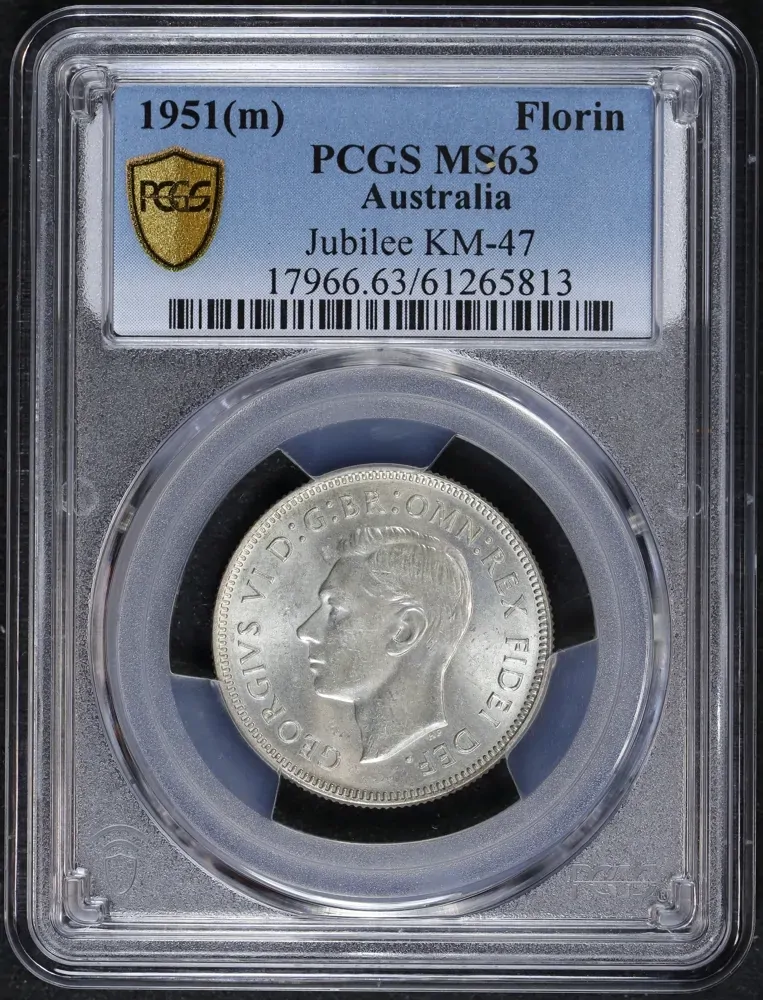 1951 Florin Federation Jubilee PCGS MS63 product image