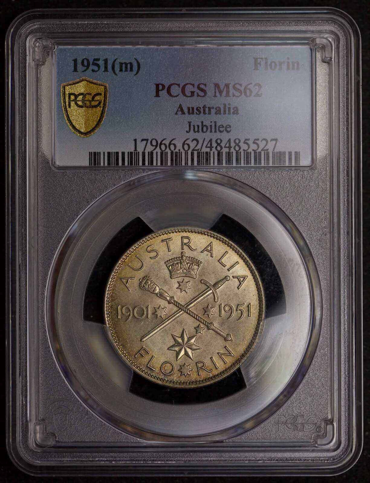 1951 Florin Federation Jubilee PCGS MS62 product image