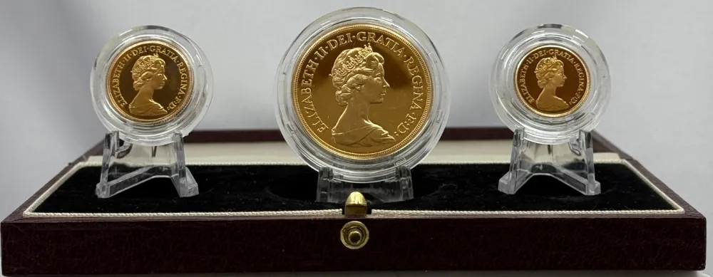 1984 Gold 3 Coin Proof Set (£5, Sovereign and Half) product image