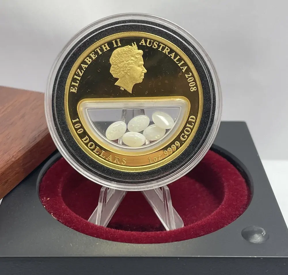 2008 Gold 1 Ounce Proof Coin Treasures of Australia Opals product image