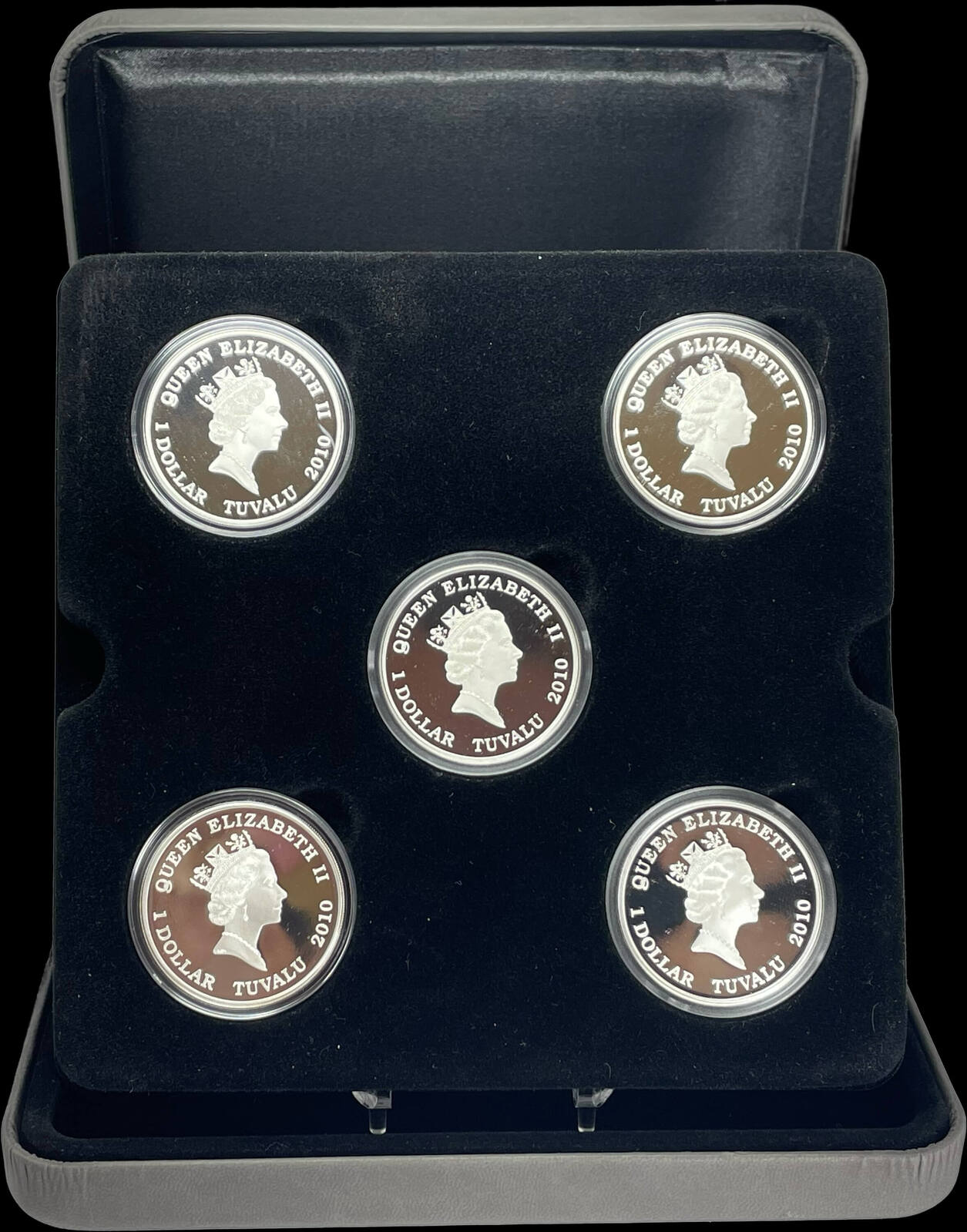 Tuvalu Silver Five Coin Set 2010 Famous Tanks WWII product image