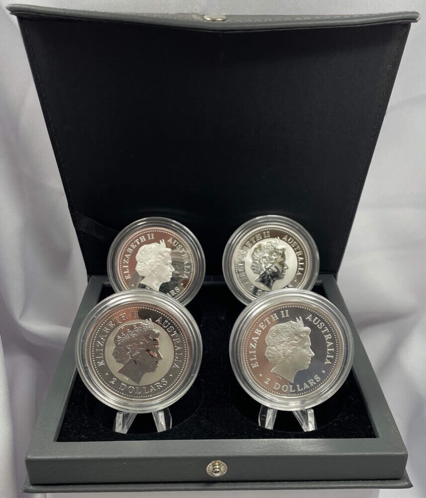 1999 Silver 2oz Kookaburra Glamour Coin Privy Mark Series Set in Case product image