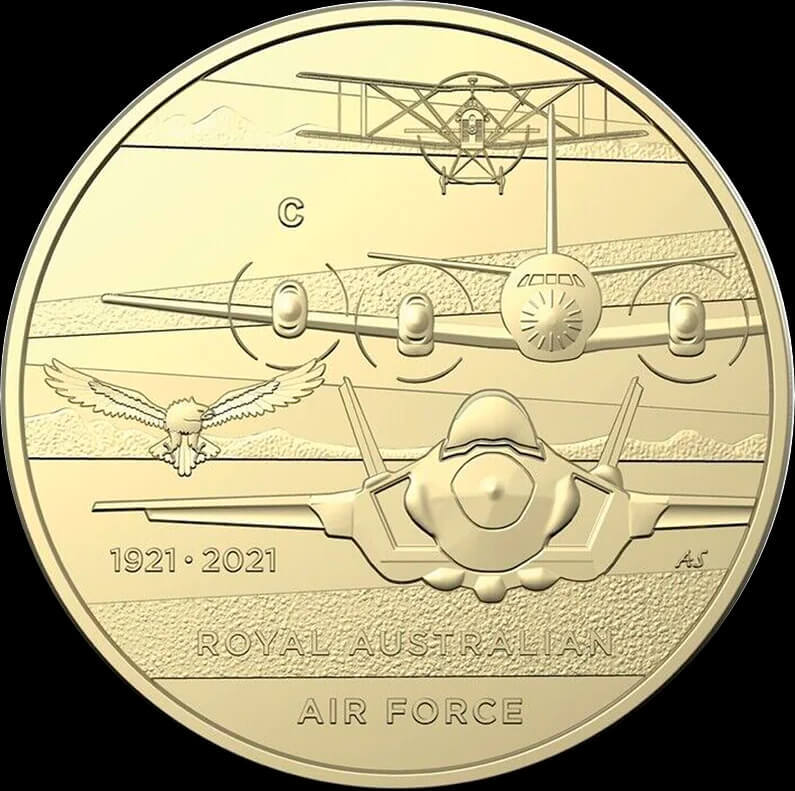 2021 1 Dollar Set of 5 'C' Mintmark Coins Heroes of The Sky product image