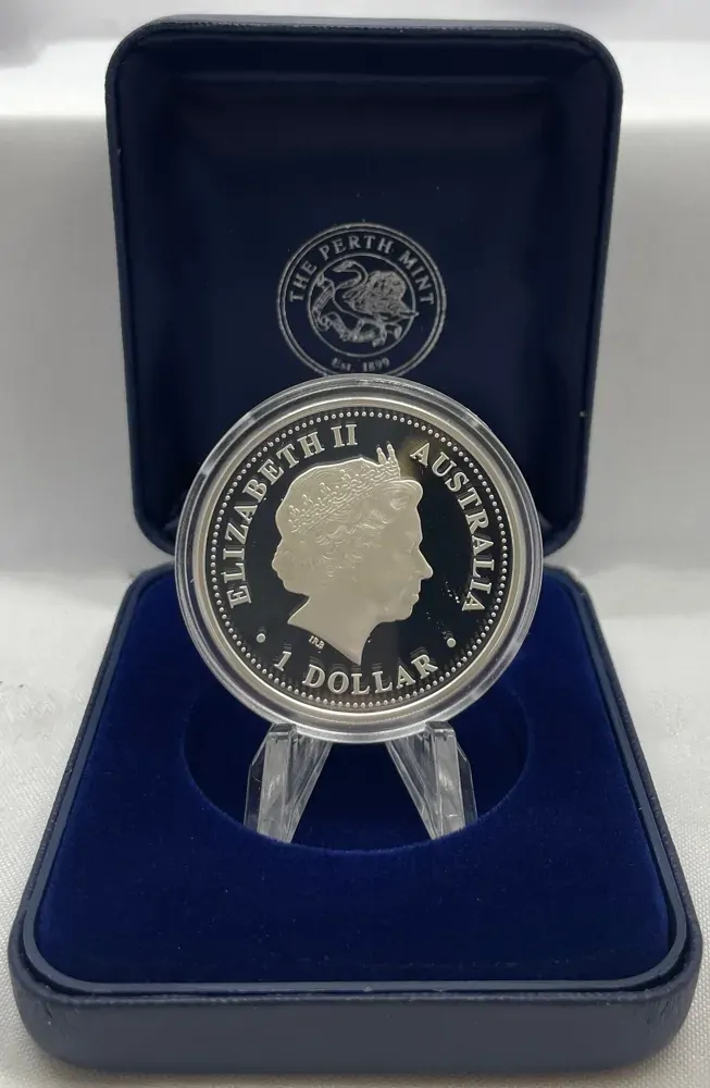 2005 Silver 1 Ounce Proof Antarctic Territory Leopard Seal product image