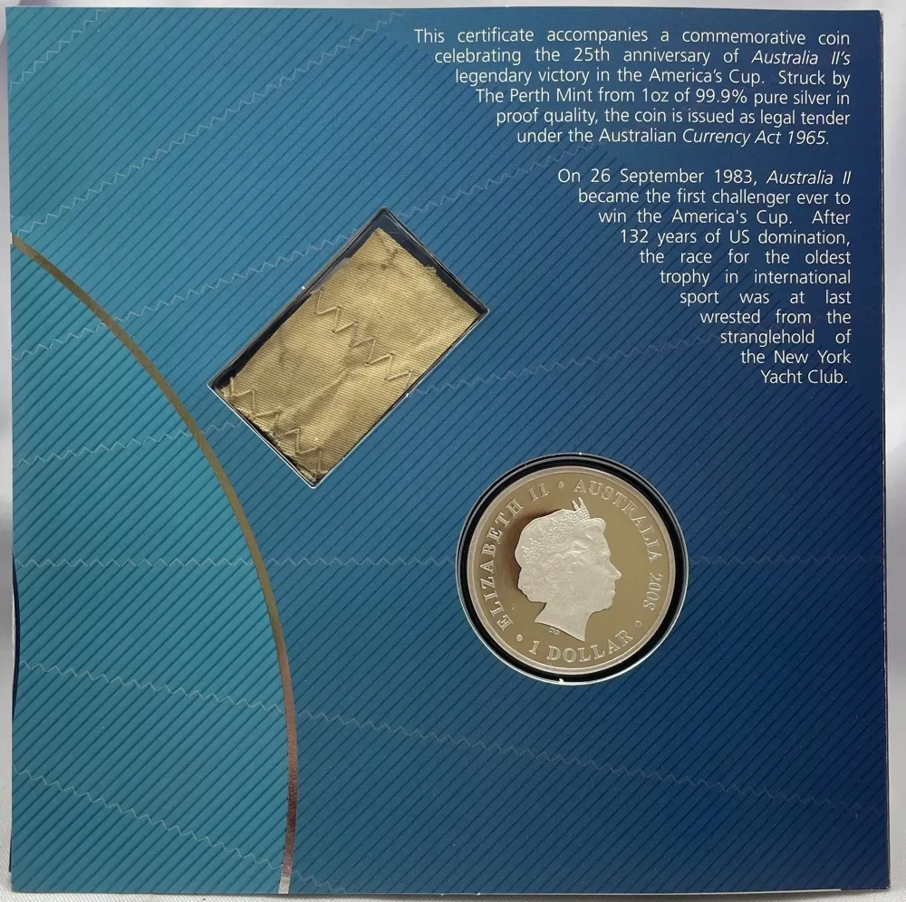 2008 Silver 1 Ounce Proof America's Cup - Australia II Victory product image