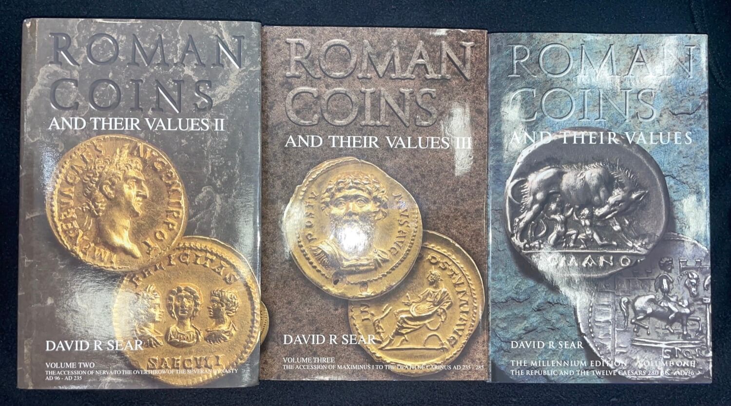 Set of 3 Hardcover Books - Roman Coins and Their Values by Sear product image