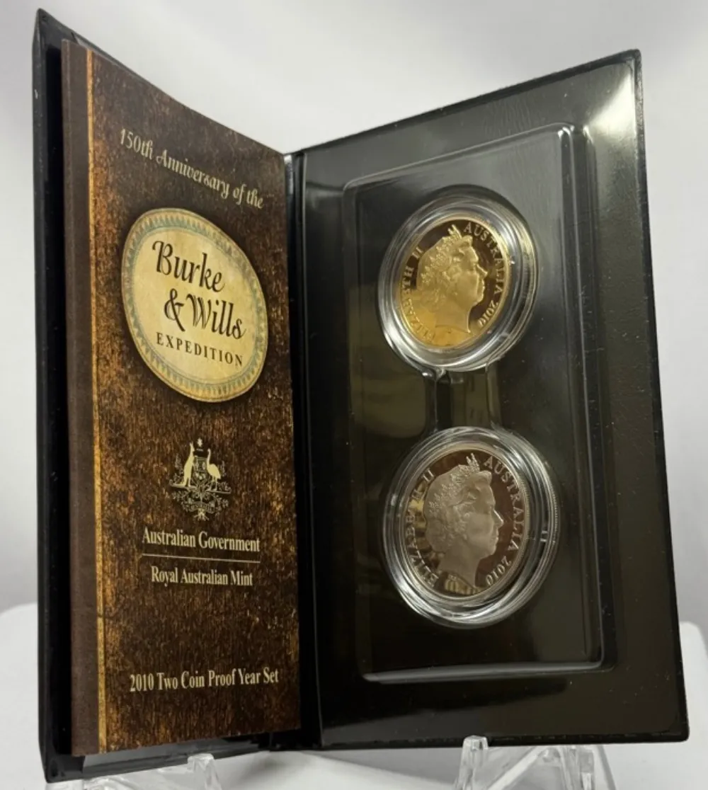 Australia 2010 2 Coin Proof Set Burke and Wills product image