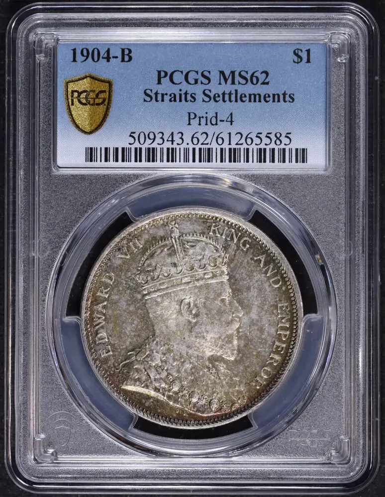 Straits Settlements 1904 Silver Dollar KM#25 PCGS MS62 product image