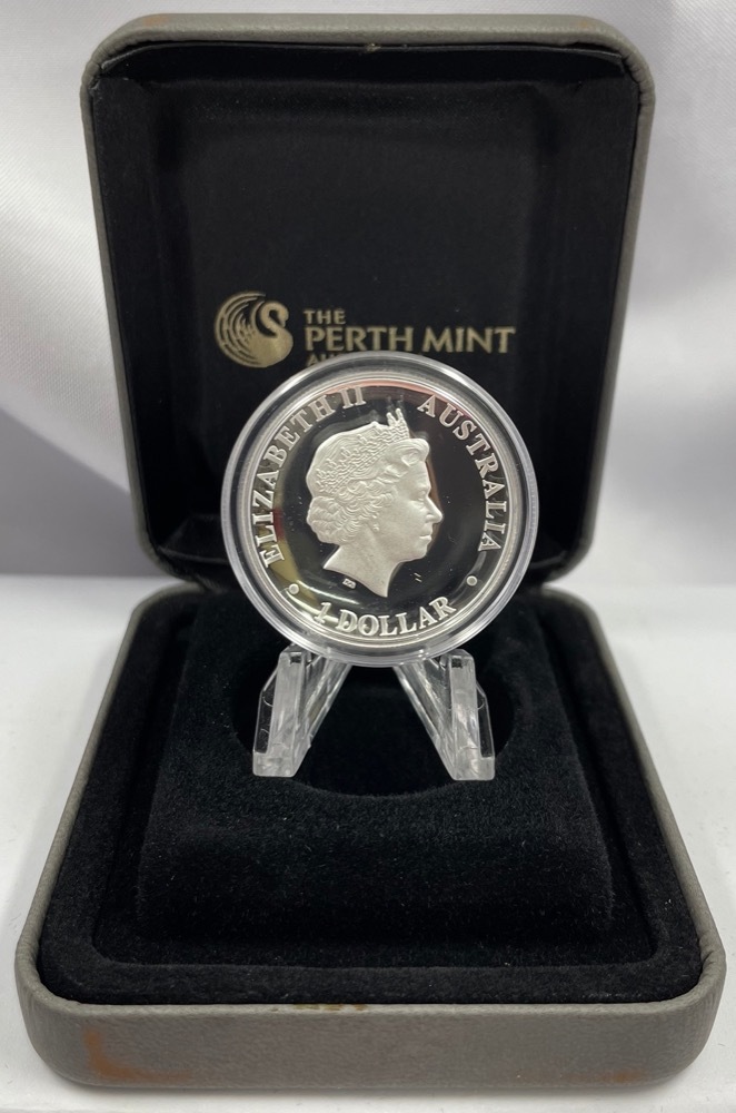 2010 Silver One Ounce Proof Coin High Relief Kangaroo product image