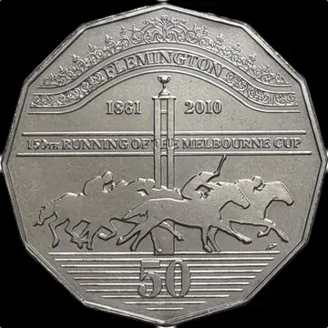 2010 50 Cent Uncirculated Coin Melbourne Cup product image