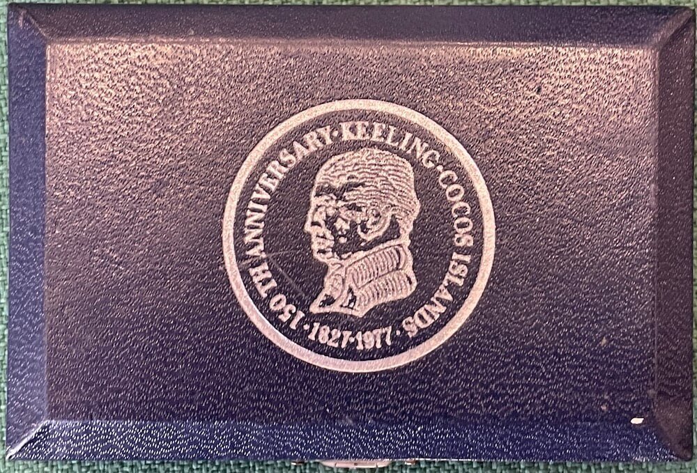 Keeling-Cocos Islands 1977 Cased Silver Proof 10 And 25 Rupee Pair product image