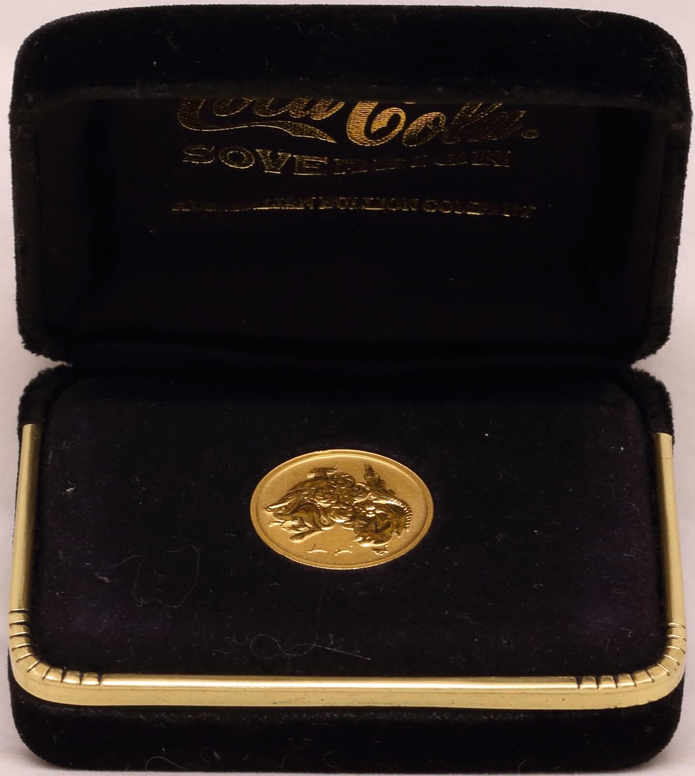 Coca-Cola Gold Sovereign Token 1997 Uncirculated product image