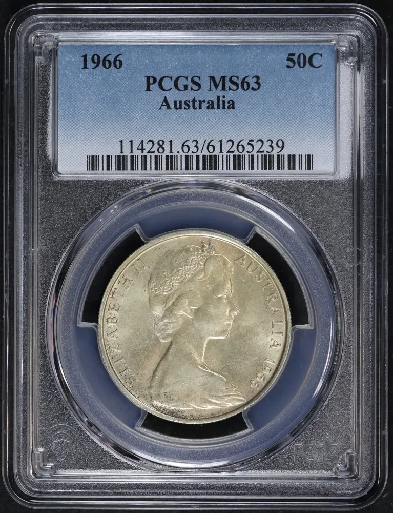 1966 50 Cent Silver Round Choice Unc (PCGS MS 63) product image