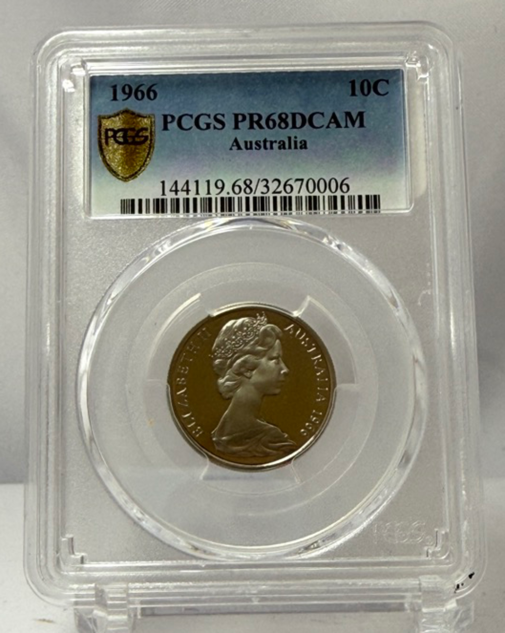 Australia 1966 Canberra 10 Cents PCGS PR 68 DCAM product image