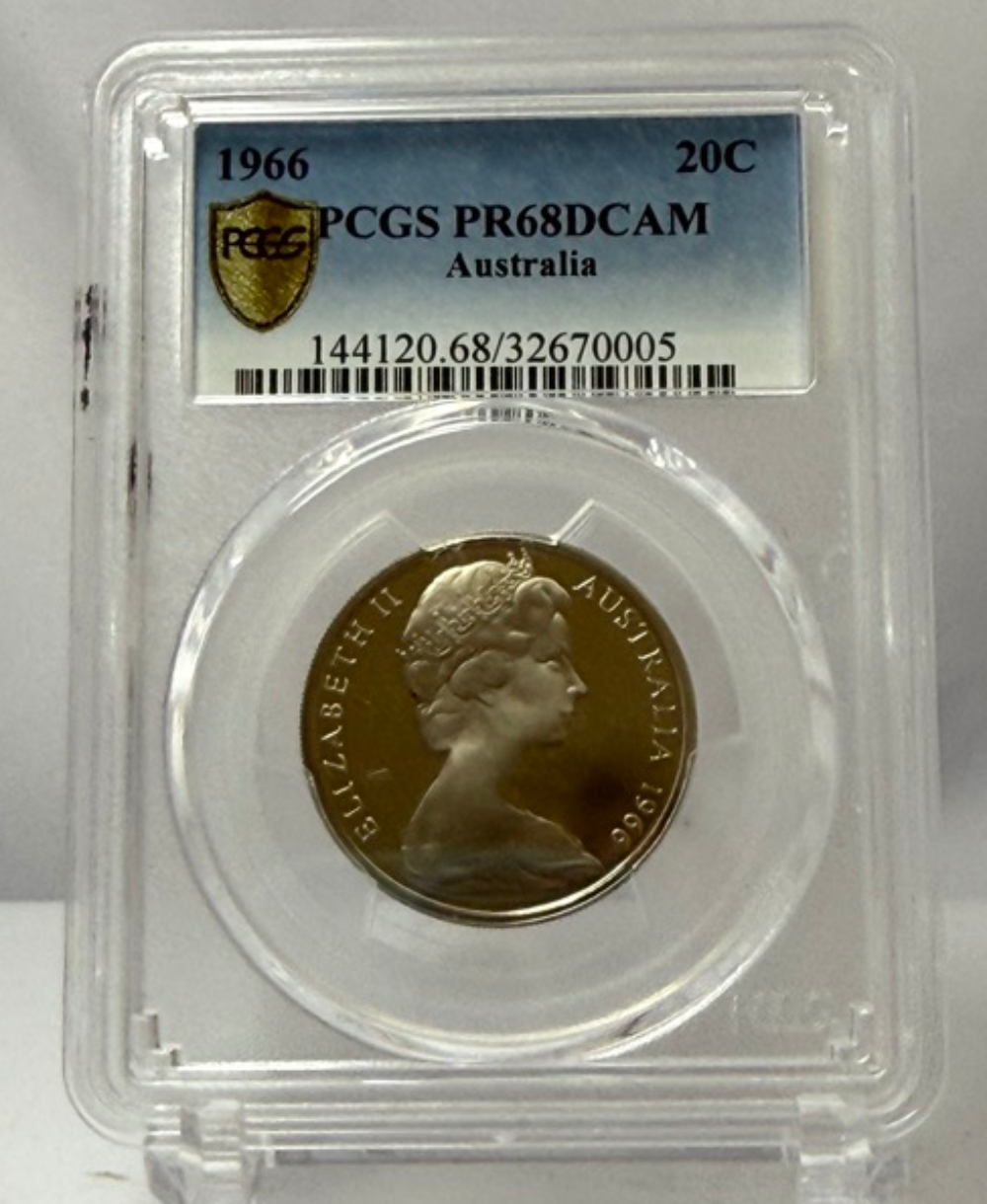 1966 Proof 20 Cents PCGS PR68DCAM product image