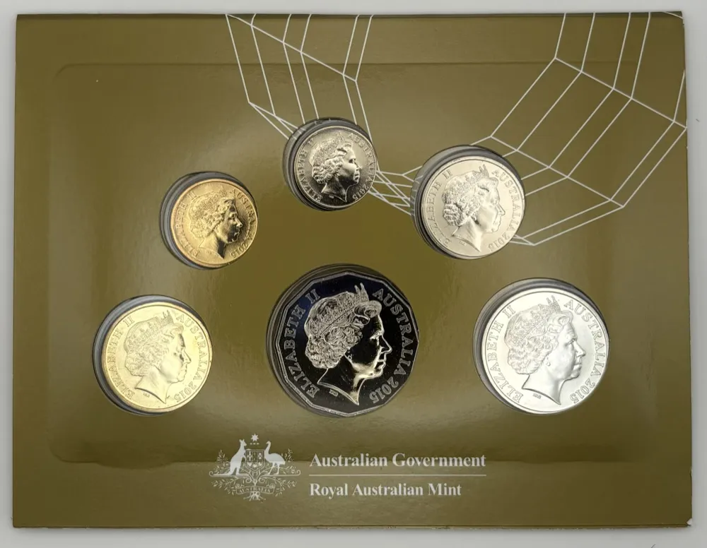 Australia 2015 Uncirculated Mint Coin Set 50th Anniversary of the Royal Australian Mint product image