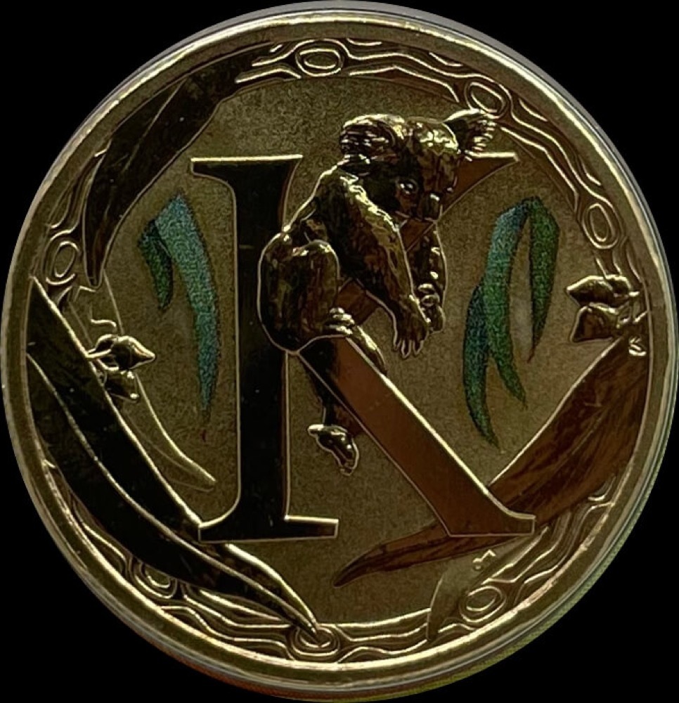 2017 1 Dollar Fair Dinkum Aussie Alphabet PNC - Letter K product image