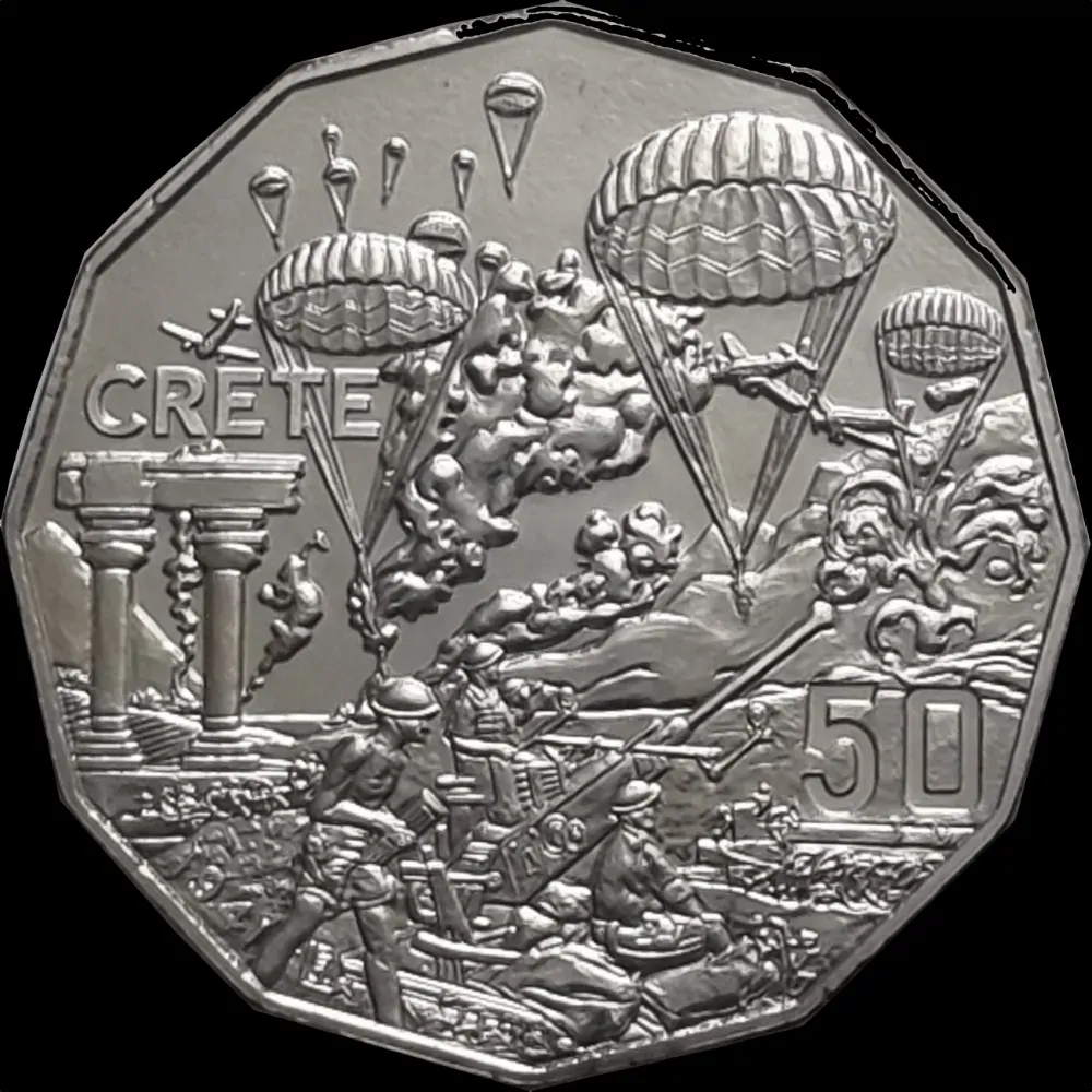2015 50 Cent Uncirculated Coin Australia At War - Crete product image