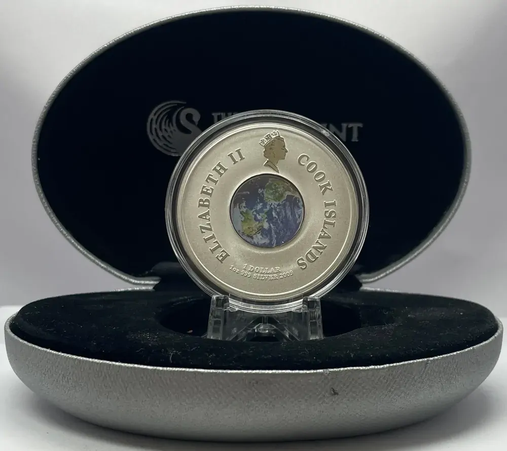 Cook Islands 2009 Silver 1 Dollar Proof Orbit Series First Space Walk product image