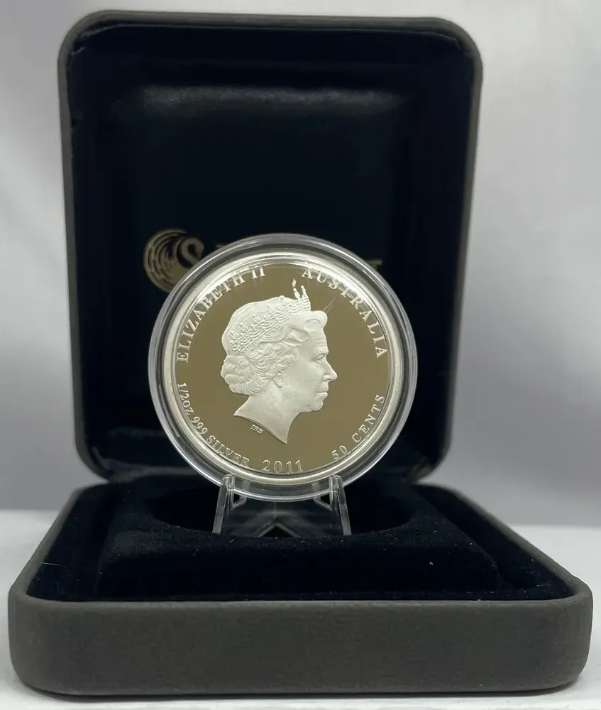 2011 Silver 1/2 Ounce Proof Reef Hawksbill Turtle product image