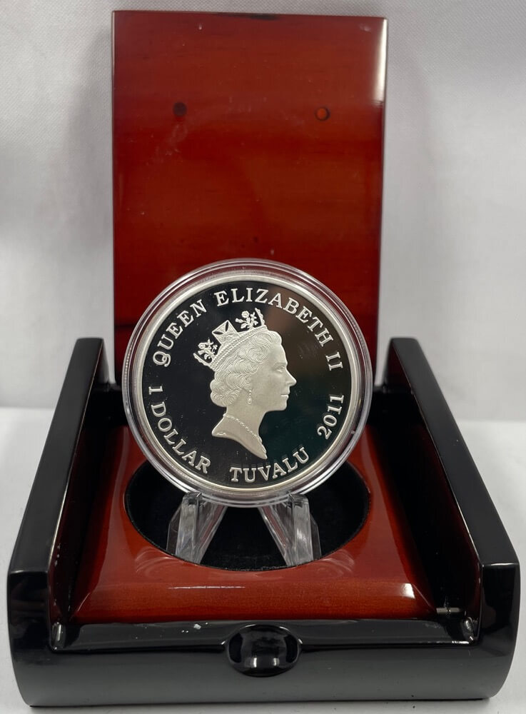 Tuvalu 2011 Silver Proof 1 Ounce Danger - Box Jellyfish product image